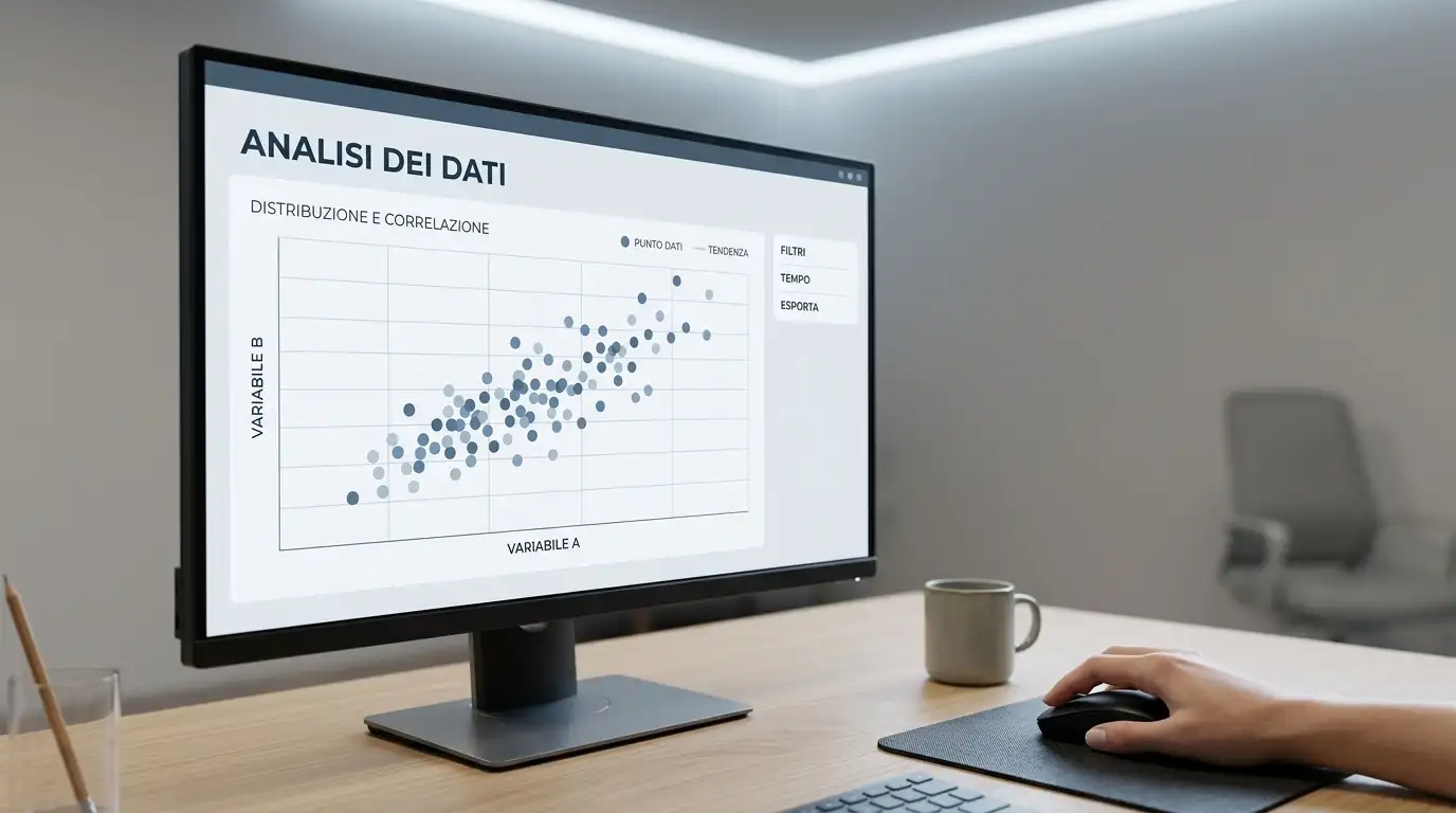 Schermo con grafico che mette in relazione risultato sprint e gara domenicale